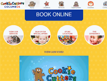 Tablet Screenshot of cookiecutterscolumbus.com